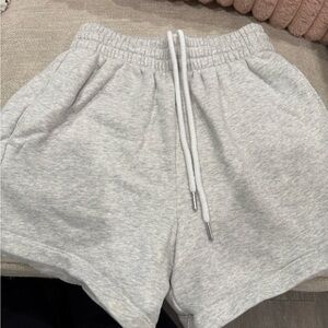 Abercrombie & Fitch Light Gray Athletic Shorts